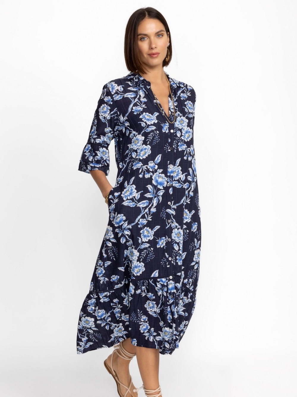 NWT Johnny Was Magnolia Hi Low Midi Dress